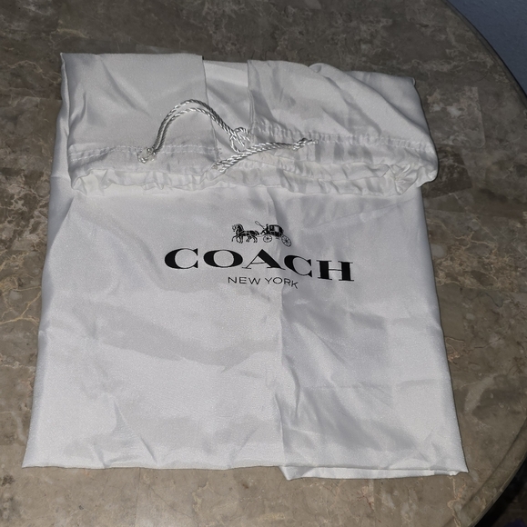 Coach Poppy Signature Metallic Outline Pink Purple Tote & Dust Bag - Picture 15 of 15
